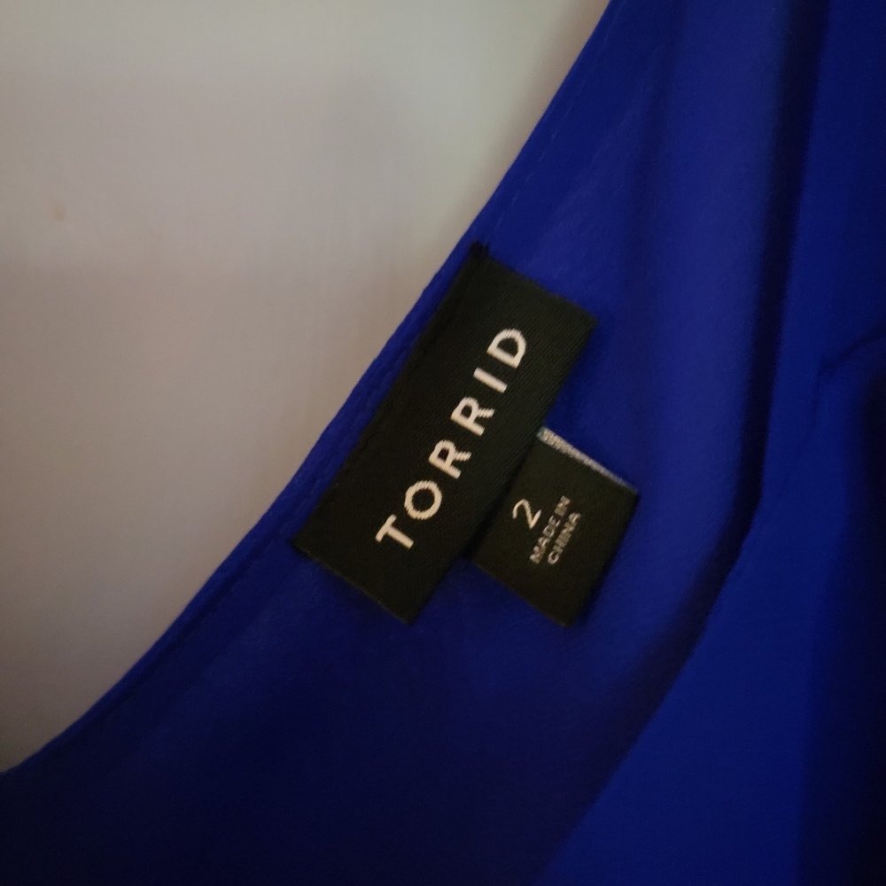 Royal blue Torrid swing cami size 2